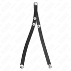 KINK - LEATHER PENIS RING WITH PRESSURE CLOSURE 39 X 1 CM