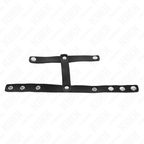 KINK - JUSTERBAR LÆDERPENISRING OG BALL DIVIDER STROP