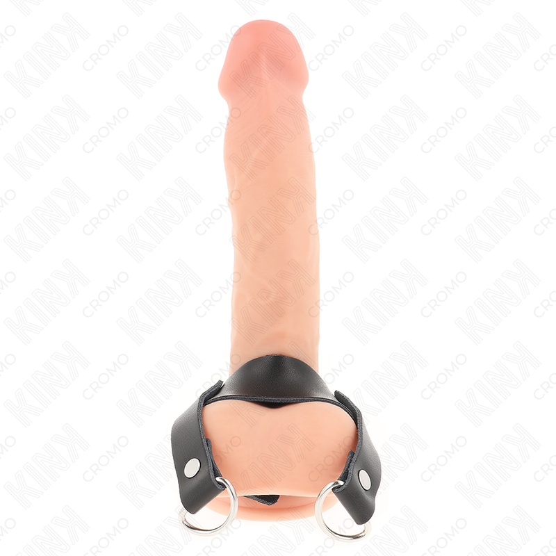 KINK - PENIS RING MED "D"-FORMEDE RINGE 18,5 X 3,3 CM