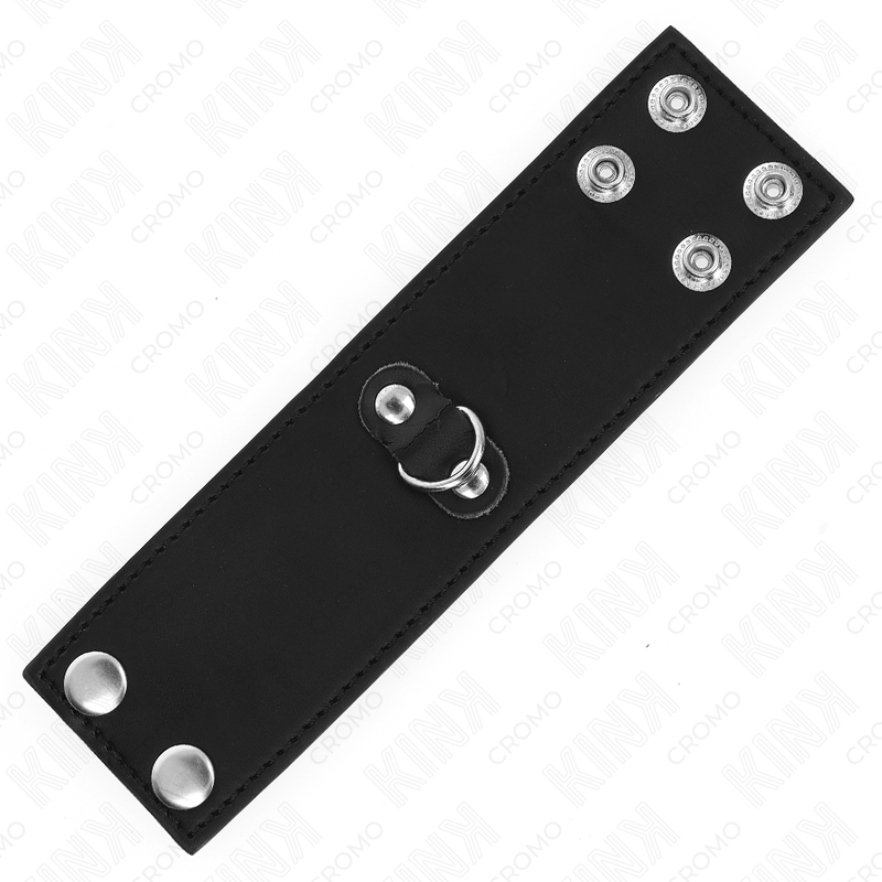 KINK - LÆDERPENISRING MED TRYKLUKNING 18 X 5 CM