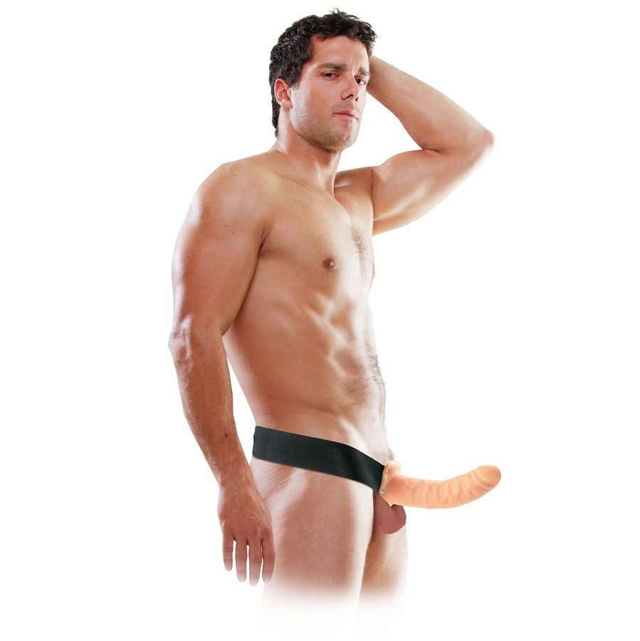 FETISH FANTASY SERIE - 19 CM HULLE STRAP-ON NATURLIGE