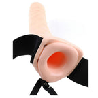 FETISH FANTASY SERIE - 19 CM HULLE STRAP-ON NATURLIGE