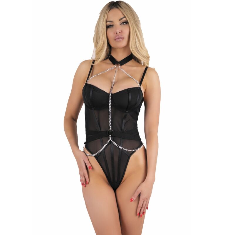 LIVCO KORSETTI MODE - RUBIKA LC XG079 BODY MED CHOKER SORT L