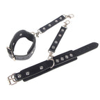 SUBBLIME - 953690 HÅNDJERN MED BONDAGEBÆLTE SORT ÉN STØRRELSE