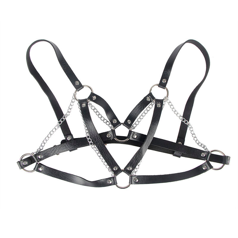 SUBBLIME - 953713 PUNK BONDAGE BÆLTE METALSPÆNDE SORT ÉN STØRRELSE