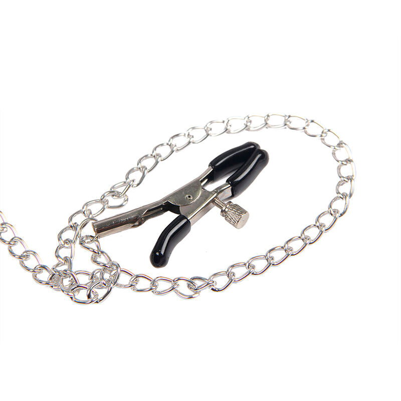 SUBBLIME - 953720 BONDAGE LÆDERREM BRYSTKLEMMER SORT ÉN STØRRELSE