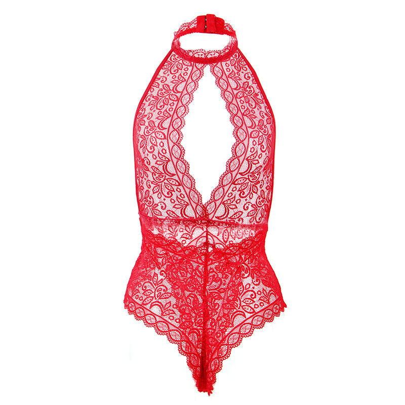 SUBBLIME - 953874 ÅBEN SKOPS BODYSUIT RØD S/M