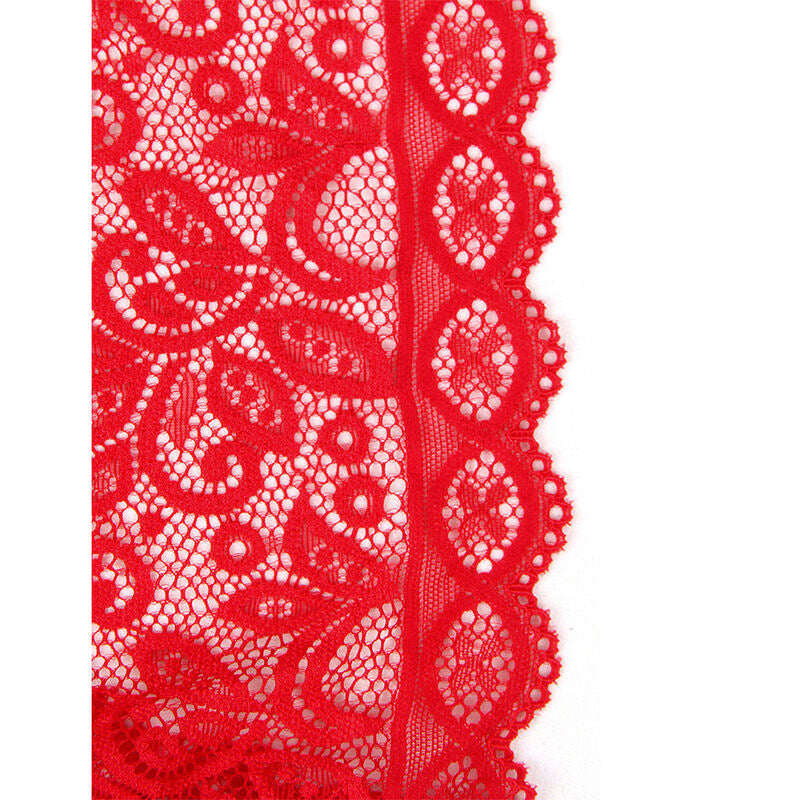 SUBBLIME - 953881 ÅBEN SKOPS BODYSUIT RØD L/XL