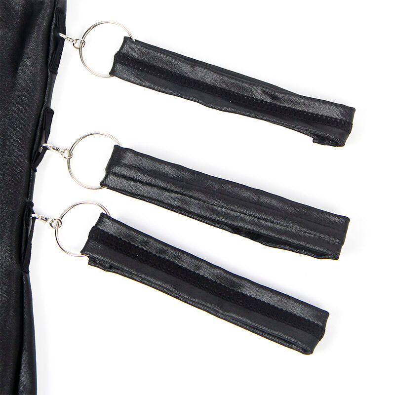 SUBBLIME - 954413 LÆDER BONDAGE BODY SORT L/XL