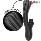 IBIZA - HI-TECH RABITT BØRSTENDE MULTICELLE KLITORIAL OG DOBBELT BØLGEVIBRATOR