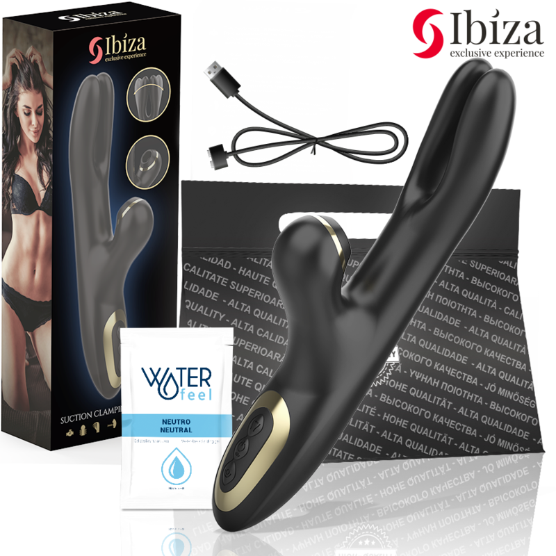 IBIZA - DOBBELT VIBRATOR KLEMME SORT