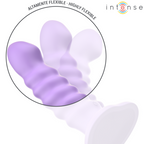 INTENS - BRENDA VIBRATOR STØRRELSE M SPIRALDESIGN 10 VIBRATIONER LILLA FJERNBETJENING