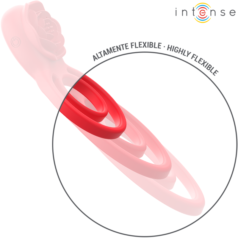 INTENS - GAIL STIMULATOR ROSE 10 VIBRATIONER RØD FJERNBETJENING