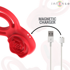INTENS - GAIL STIMULATOR ROSE 10 VIBRATIONER RØD FJERNBETJENING