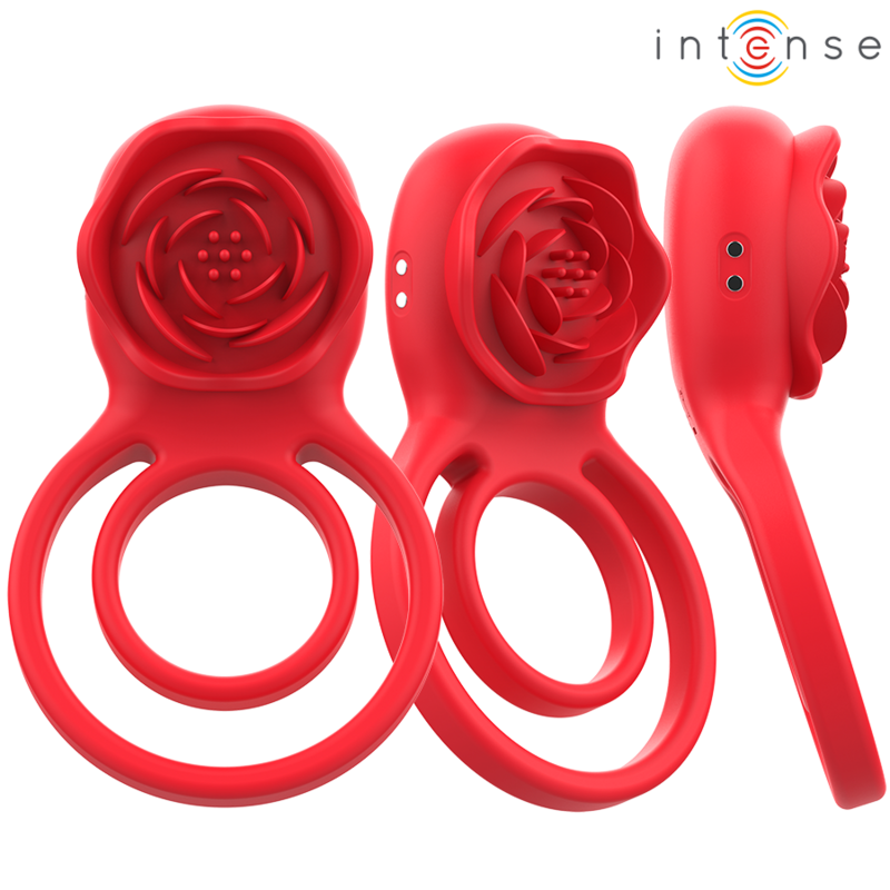 INTENS - GAIL STIMULATOR ROSE 10 VIBRATIONER RØD FJERNBETJENING