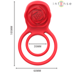INTENS - GAIL STIMULATOR ROSE 10 VIBRATIONER RØD FJERNBETJENING