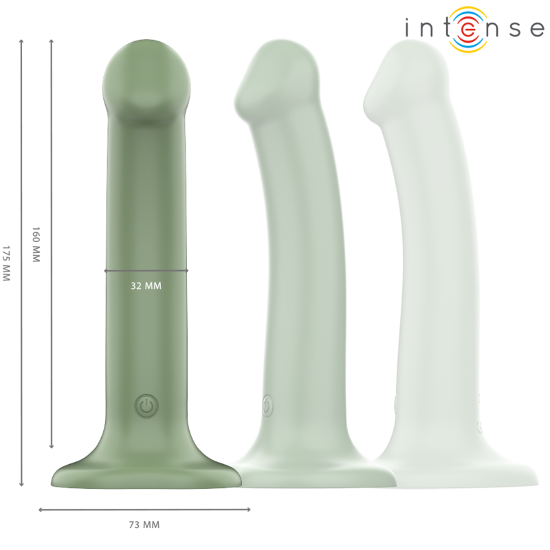 INTENSE - BECCA VIBRATOR MED SUGEKOP 10 VIBRATIONER GRØN FJERNBETJENING