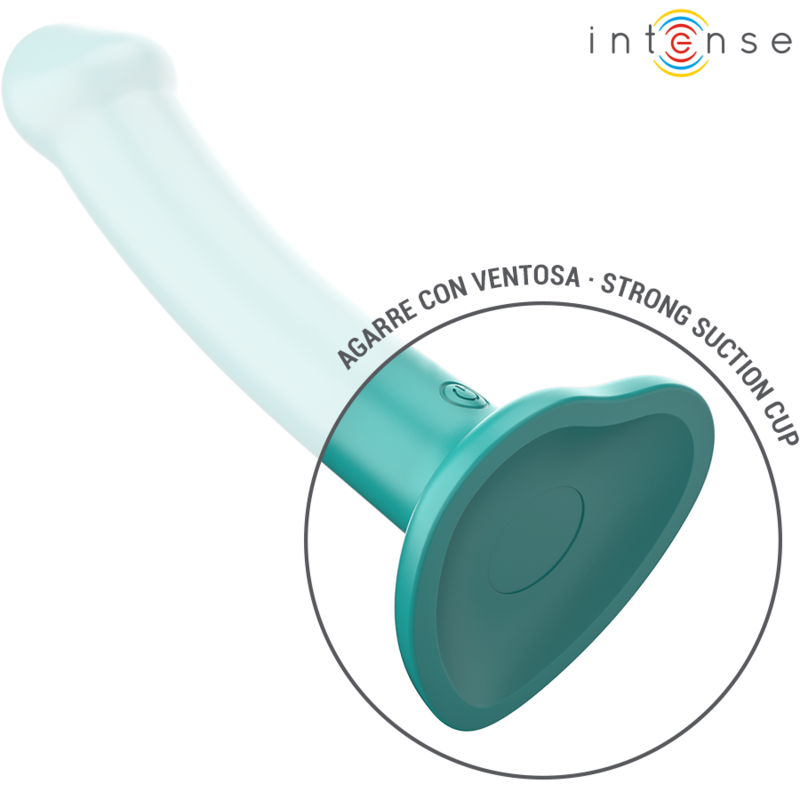 INTENSE - KATIE VIBRATOR MED SUGEKOP 10 VIBRATIONER BLÅ FJERNBETJENING