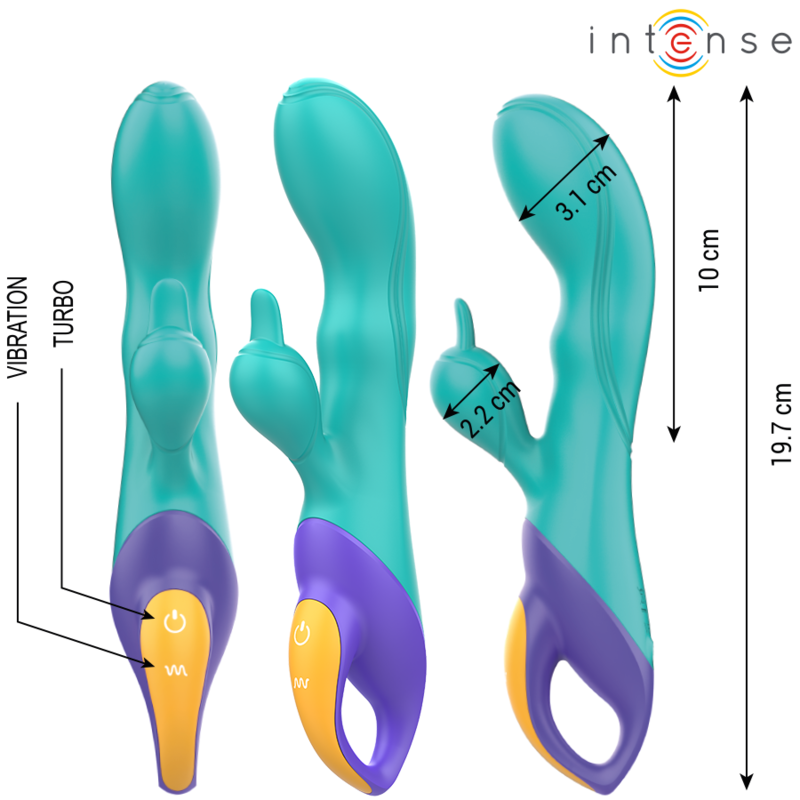 INTENS - FRED KANINVIBRATOR BLÅ