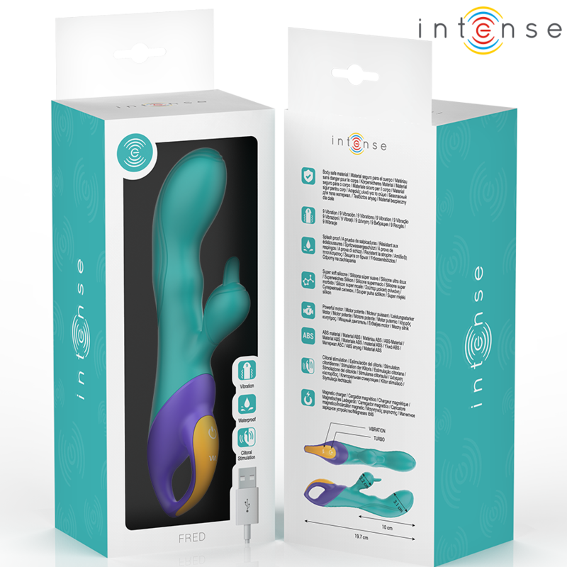 INTENS - FRED KANINVIBRATOR BLÅ