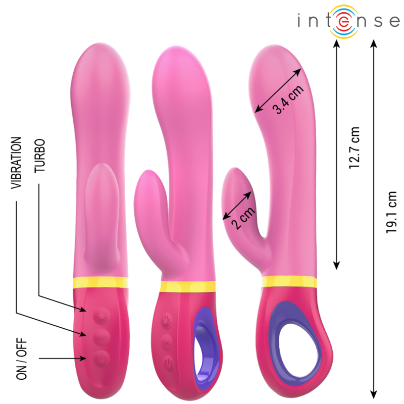 INTENS - DAPHNE PINK KANINVIBRATOR