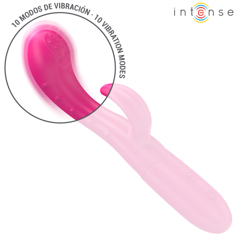 INTENS - AMARA VIBRATOR MED STIMULERINGSTUNGE 10 VIBRATIONER PINK