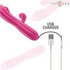 INTENSE - IVY FLEKSIBEL VIBRATOR 10 VIBRATIONER MED STIMULERENDE TUNGE PINK