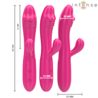 INTENSE - IVY FLEKSIBEL VIBRATOR 10 VIBRATIONER MED STIMULERENDE TUNGE PINK