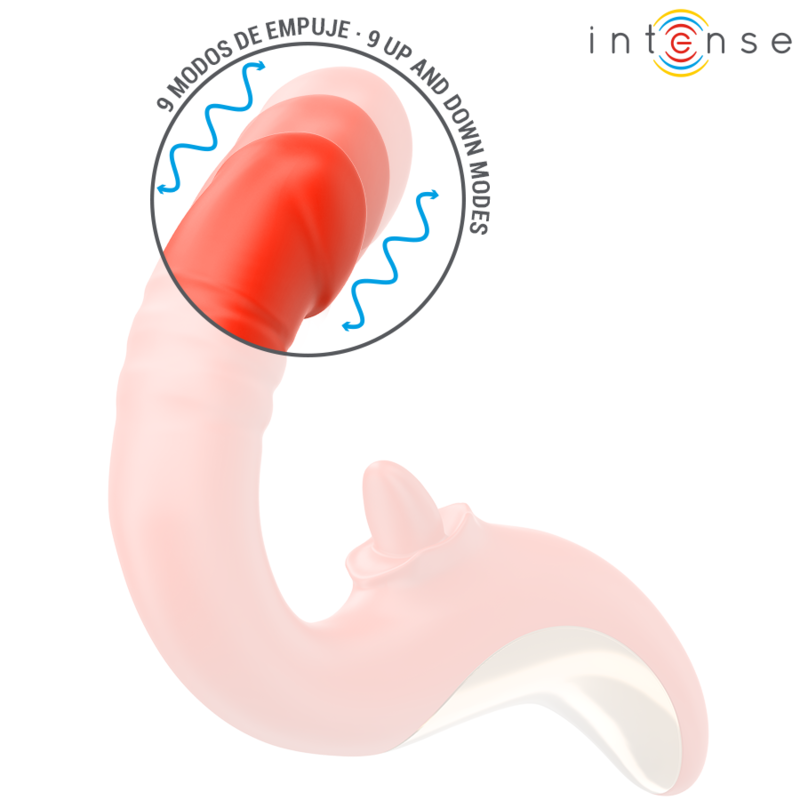 INTENSE - PAULINA VIBRATOR OG STIMULATOR I U-FORM RØD
