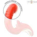 INTENSE - PAULINA VIBRATOR OG STIMULATOR I U-FORM RØD