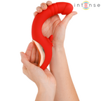 INTENSE - PAULINA VIBRATOR OG STIMULATOR I U-FORM RØD