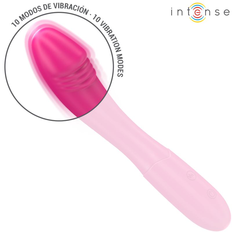 INTENSE - BELINDA VIBRATOR 19 CM FLEKSIBEL 10 VIBRATIONER PINK