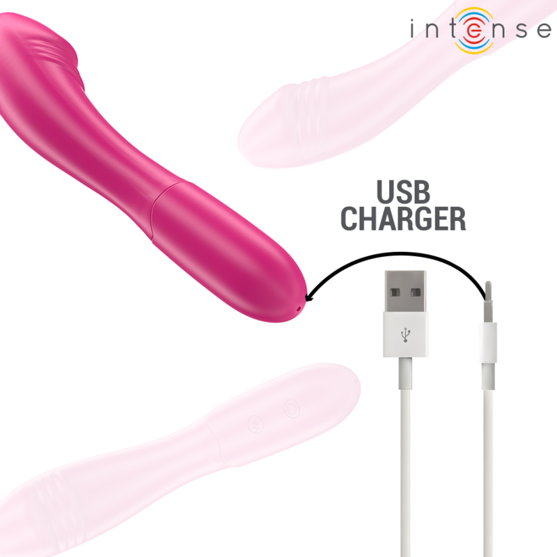 INTENSE - BELINDA VIBRATOR 19 CM FLEKSIBEL 10 VIBRATIONER PINK