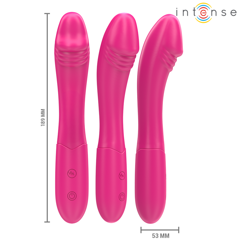 INTENSE - BELINDA VIBRATOR 19 CM FLEKSIBEL 10 VIBRATIONER PINK