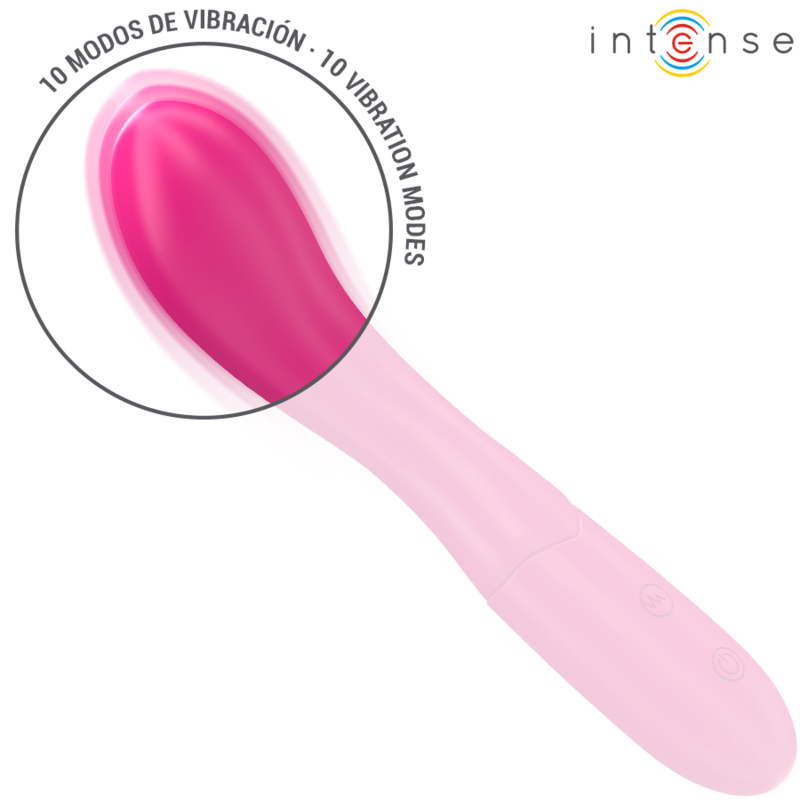 INTENSE - LISETTE VIBRATOR 19 CM FLEKSIBEL 10 VIBRATIONER PINK