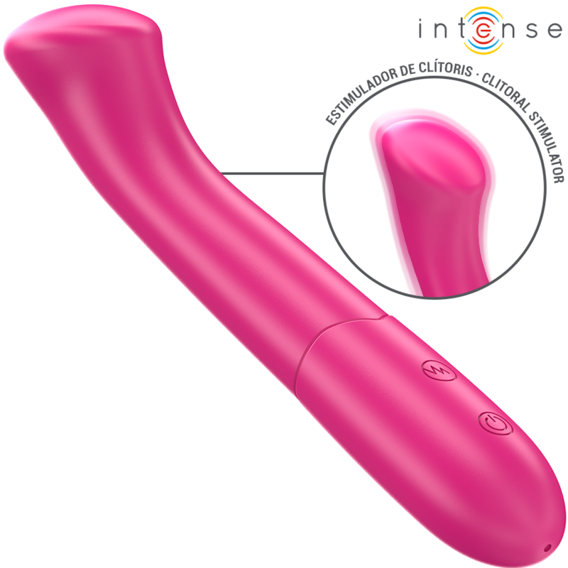 INTENSE - PATY VIBRATOR 19 CM FLEKSIBEL 10 VIBRATIONER MODEL 2 PINK
