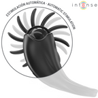 INTENSE - MABEL VIBRERINGSRING 10 VIBRATIONER MED KLITORISSTIMULATOR SORT