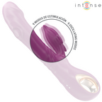 INTENSE - HALLE MULTIFUNKTIONSVIBRATOR MED DELFINSTIMULERENDE TUNGE LILLA