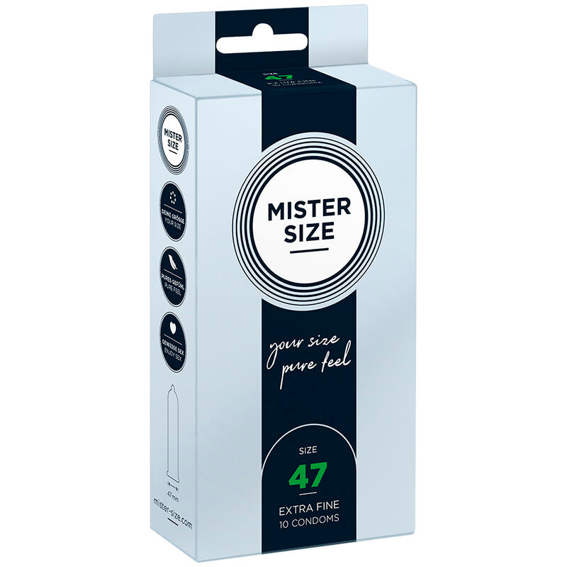 MISTER SIZE - KONDOMER STØRRELSE XS 47 MM (10 ENHEDER)