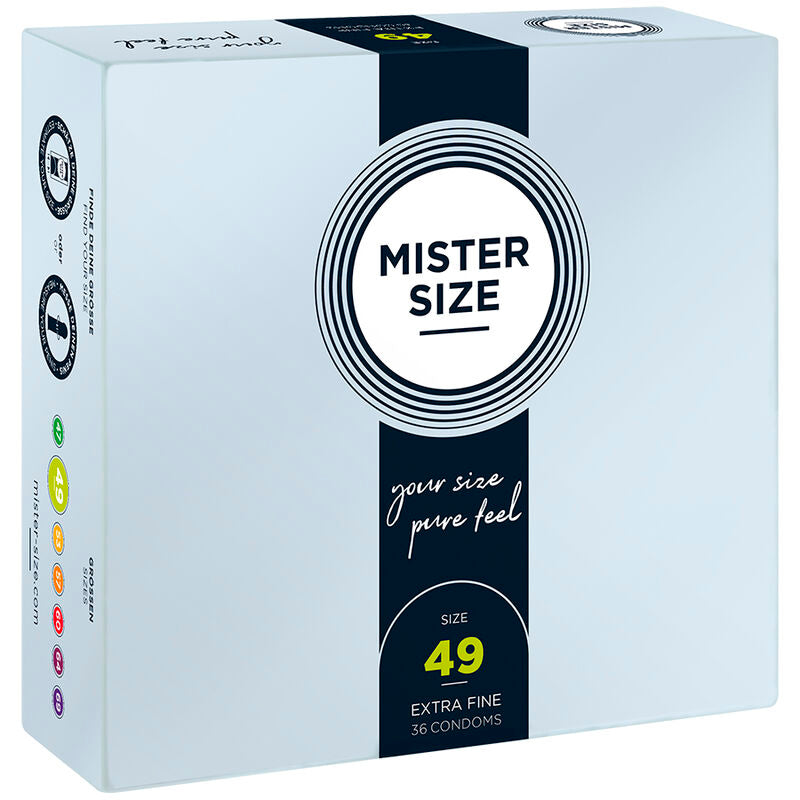 MISTER SIZE - KONDOMSTØRRELSE S 49 MM (36 ENHEDER)