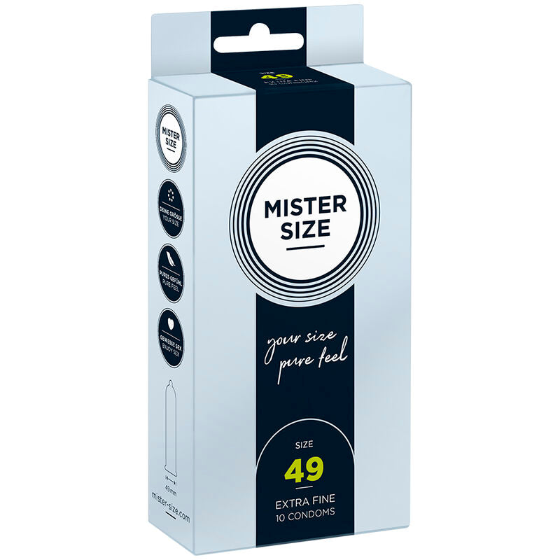 MISTER SIZE - KONDOMSTØRRELSE S 49 MM (10 ENHEDER)