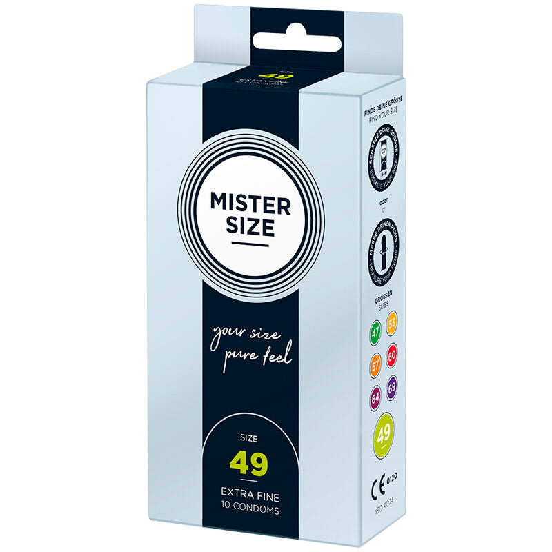 MISTER SIZE - KONDOMSTØRRELSE S 49 MM (10 ENHEDER)