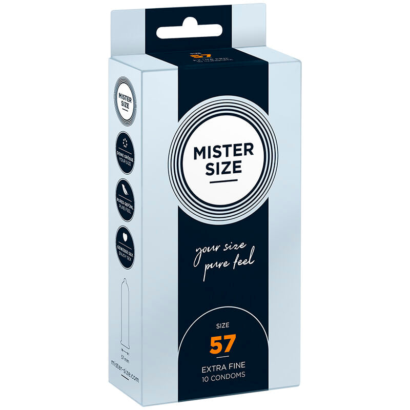 MISTER SIZE - KONDOMSTØRRELSE L 57 MM (10 ENHEDER)