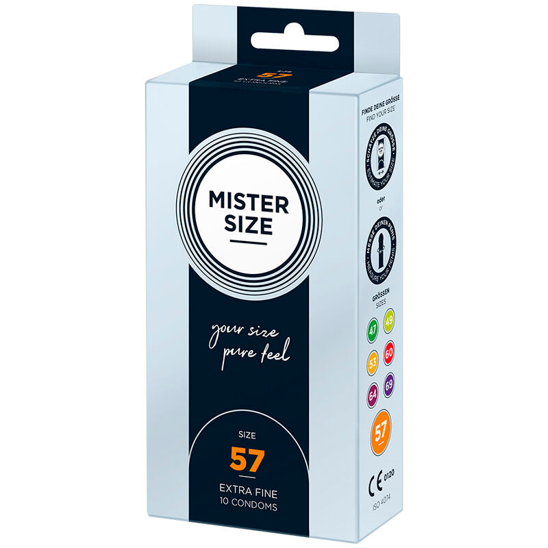 MISTER SIZE - KONDOMSTØRRELSE L 57 MM (10 ENHEDER)