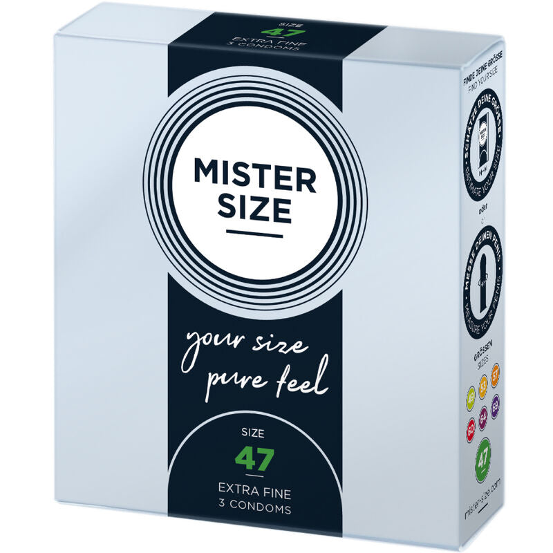 MISTER SIZE - KONDOMER STØRRELSE XS 47 MM (3 ENHEDER)