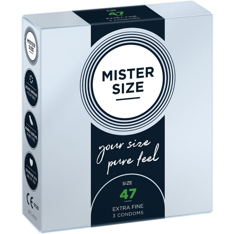 MISTER SIZE - KONDOMER STØRRELSE XS 47 MM (3 ENHEDER)