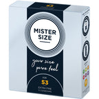 MISTER SIZE - KONDOMSTØRRELSE M 53 MM (3 ENHEDER)