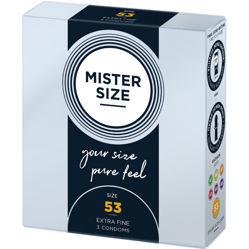 MISTER SIZE - KONDOMSTØRRELSE M 53 MM (3 ENHEDER)