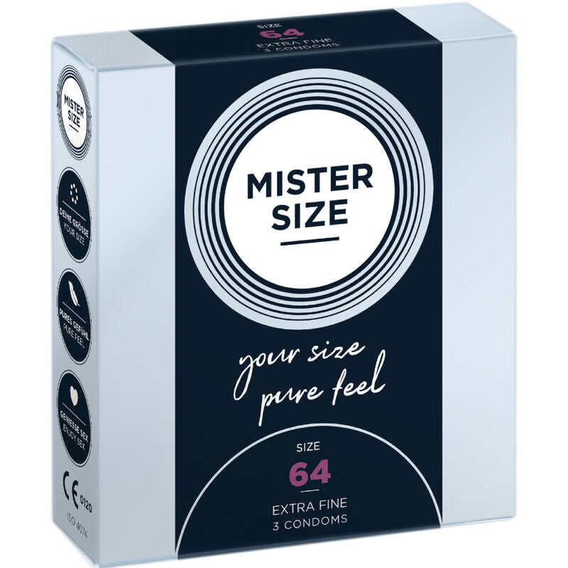 MISTER SIZE - KONDOMSTØRRELSE XXL 64 MM (3 ENHEDER)