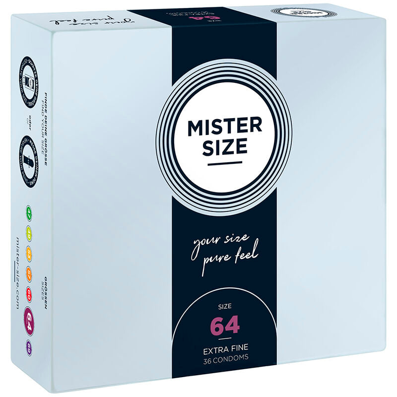 MISTER SIZE - KONDOMSTØRRELSE XXL 64 MM (36 ENHEDER)